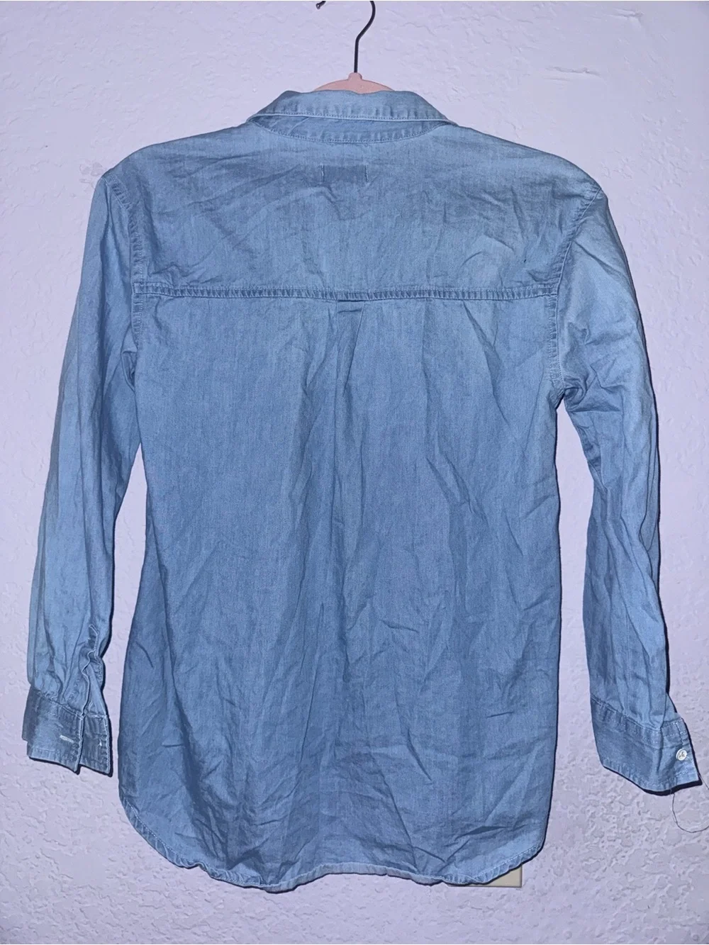 Old Navy Light Blue Casual Denim Button-Down Shirt